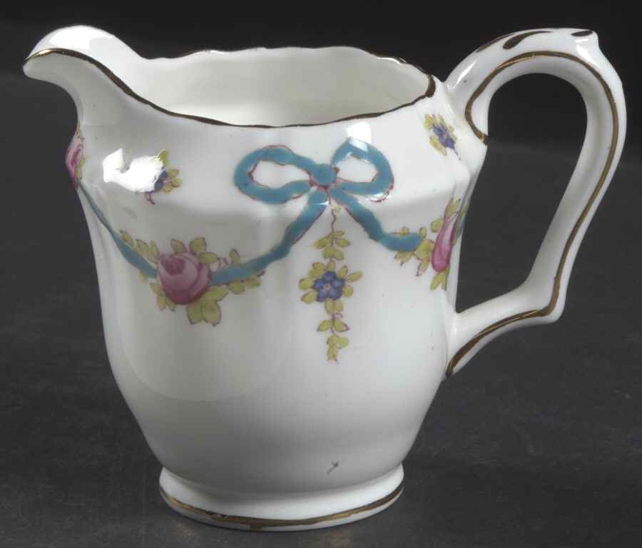Blue Bow Mini Creamer by Crown Staffordshire-1