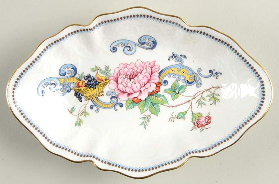 Chelsea Manor 6" Oval Sweet Meat Dish by Crown Staffordshire-1