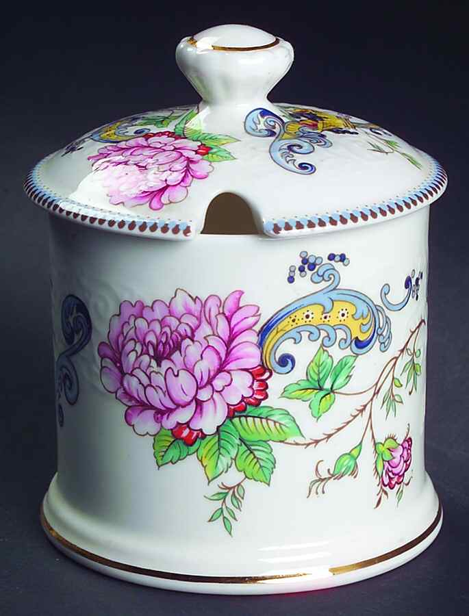 Chelsea Manor Jam/Jelly & Lid by Crown Staffordshire-1