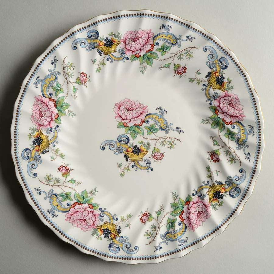 Chelsea Manor Cake Plate by Crown Staffordshire-1