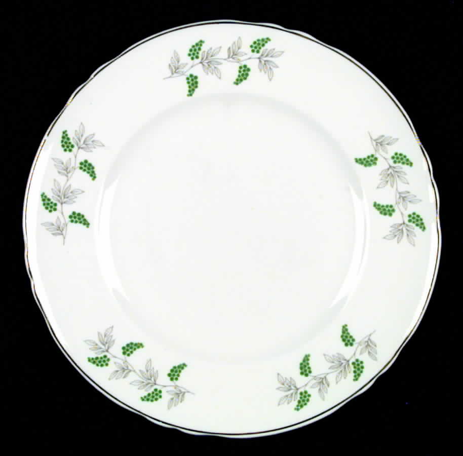 Eden Green Salad Plate by Crown Staffordshire-1