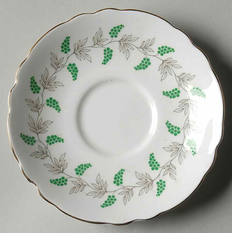 Eden Green Saucer by Crown Staffordshire-1