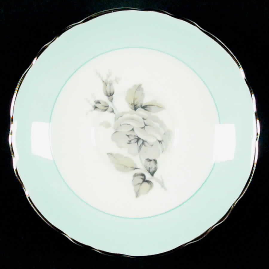 Gray Blossoms Saucer by Crown Staffordshire-1