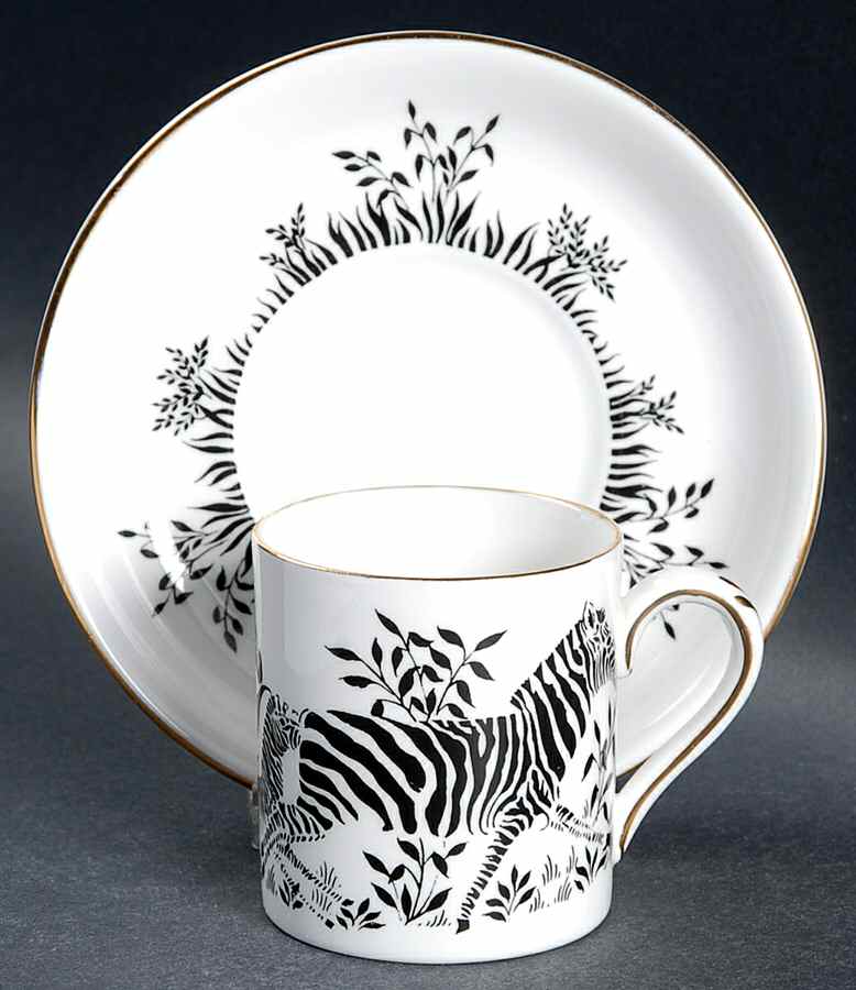 CRS3 Flat Demitasse Cup & Saucer Set by Crown Staffordshire-1