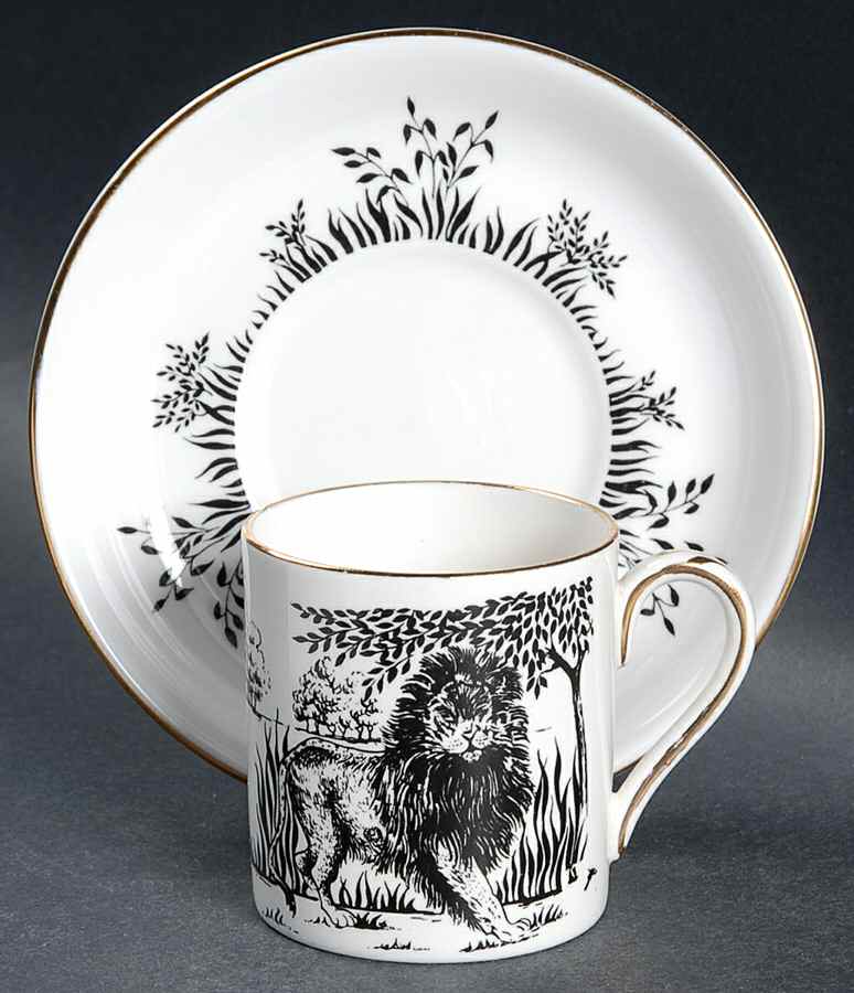 CRS3 Flat Demitasse Cup & Saucer Set by Crown Staffordshire-1