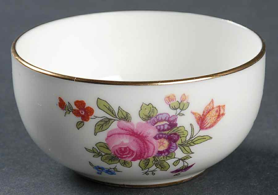 Dresden Spray Mini Open Sugar Bowl by Crown Staffordshire-1