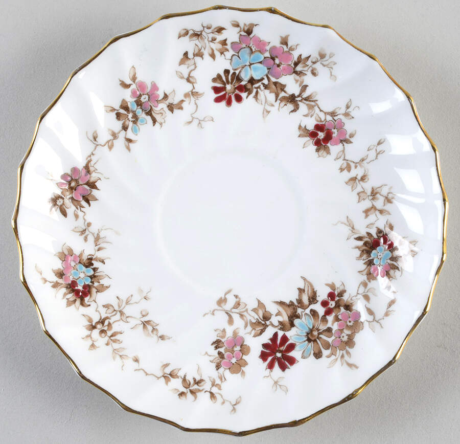 Elizabethan Saucer for Footed Cream Soup Bowl by Crown Staffordshire-1