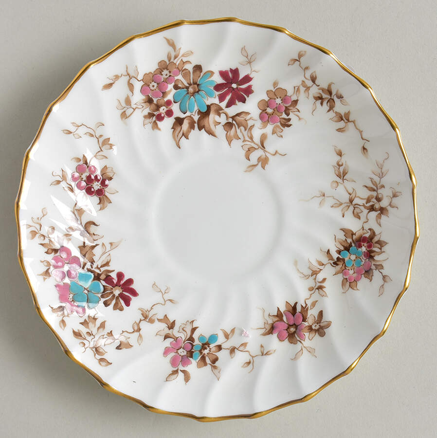 Elizabethan Saucer by Crown Staffordshire-1