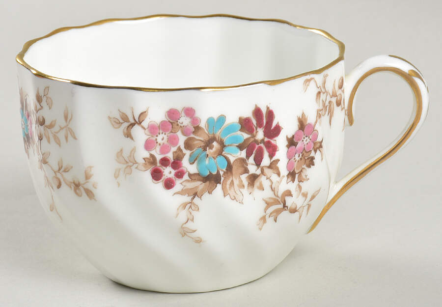 Elizabethan Flat Cup by Crown Staffordshire-1
