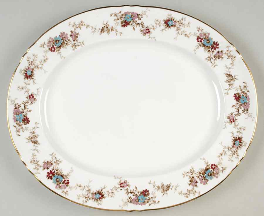 Elizabethan 15" Oval Serving Platter by Crown Staffordshire-1
