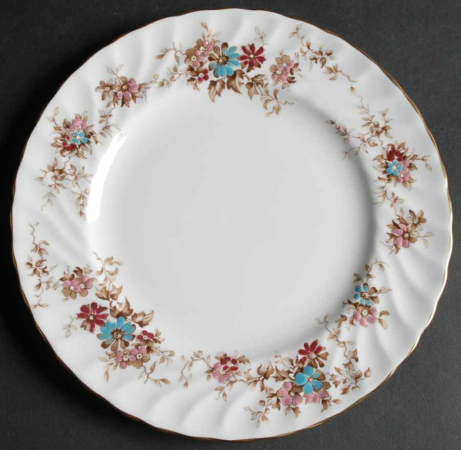 Elizabethan Salad Plate by Crown Staffordshire-1