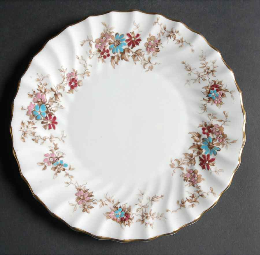 Elizabethan Salad Plate by Crown Staffordshire-1