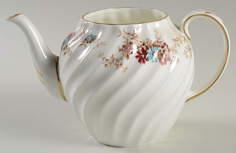 Elizabethan Teapot No Lid by Crown Staffordshire-1