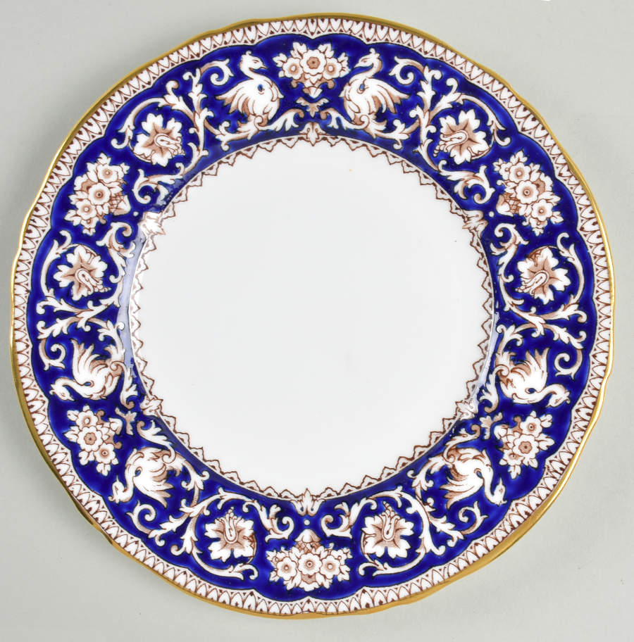 Ellesmere Cobalt Blue Salad Plate by Crown Staffordshire-1