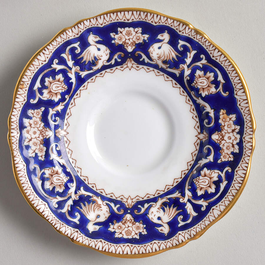 Ellesmere Cobalt Blue Saucer for Demitasse Cup by Crown Staffordshire-1