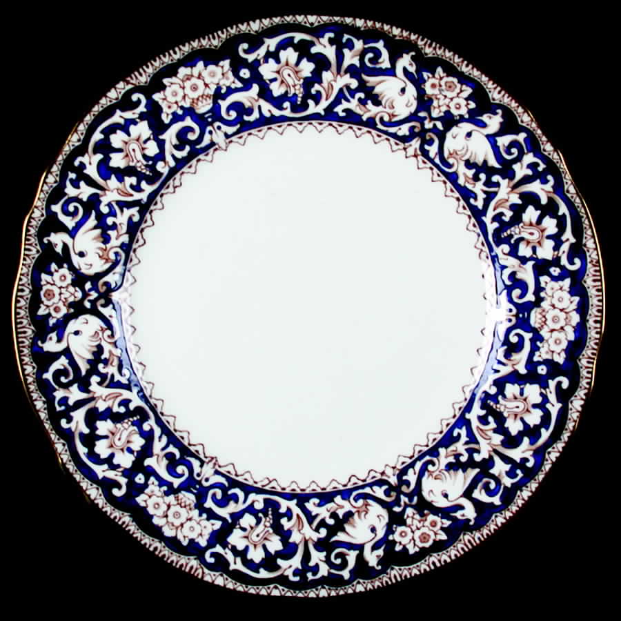 Ellesmere Cobalt Blue Dinner Plate by Crown Staffordshire-1
