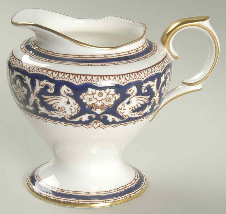 Ellesmere Cobalt Blue Creamer by Crown Staffordshire-1