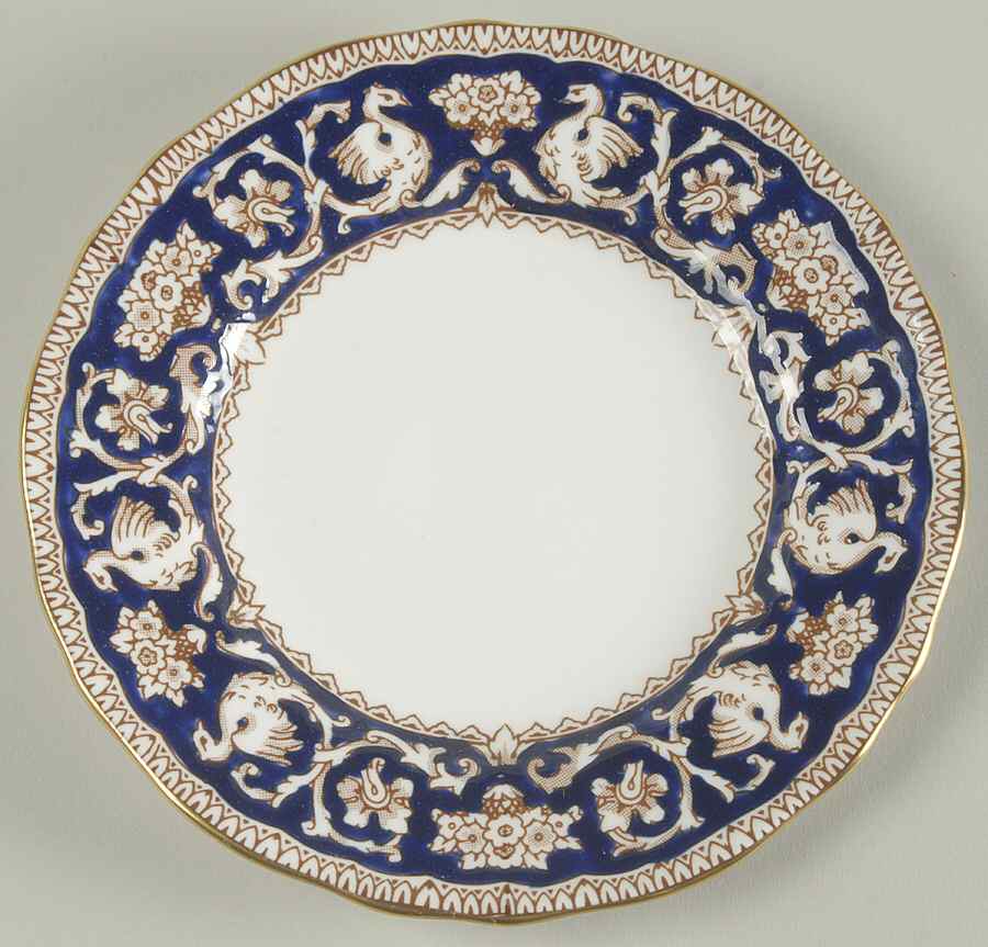 Ellesmere Cobalt Blue Bread & Butter Plate by Crown Staffordshire-1