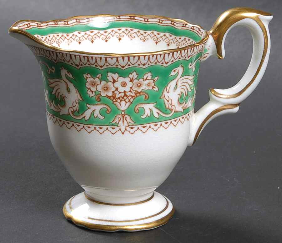 Ellesmere Green Mini Creamer by Crown Staffordshire-1