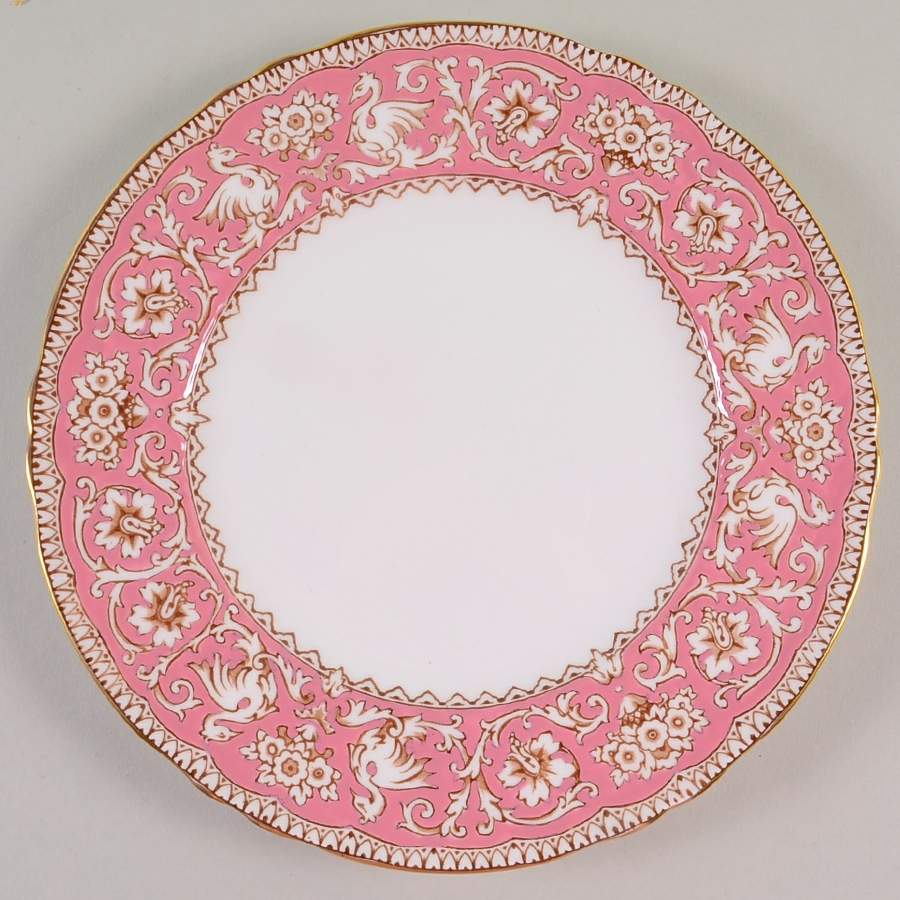 Ellesmere Pink Luncheon Plate by Crown Staffordshire-1