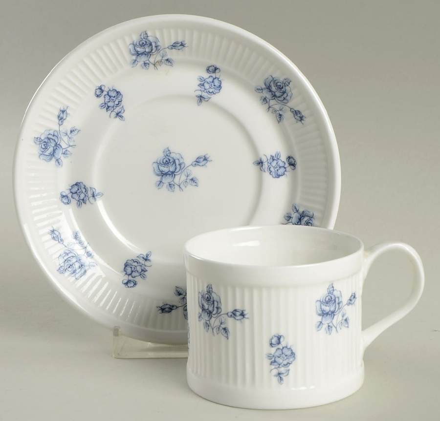 Elsinore Flat Demitasse Cup & Saucer Set by Crown Staffordshire-1