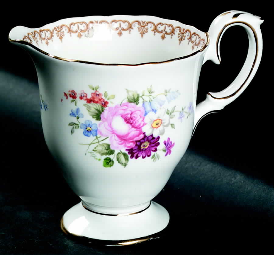 England's Bouquet 16 Oz Pitcher by Crown Staffordshire-1