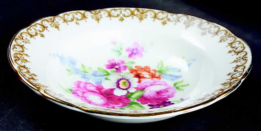 England's Bouquet Nut Dish by Crown Staffordshire-1