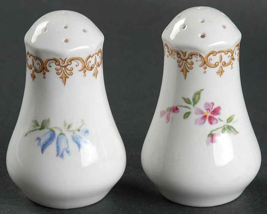 England's Bouquet Salt & Pepper Set by Crown Staffordshire-1