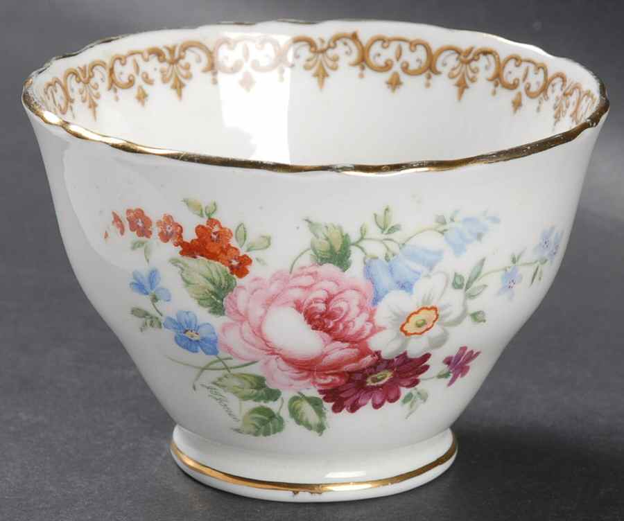 England's Bouquet Open Sugar Bowl by Crown Staffordshire-1