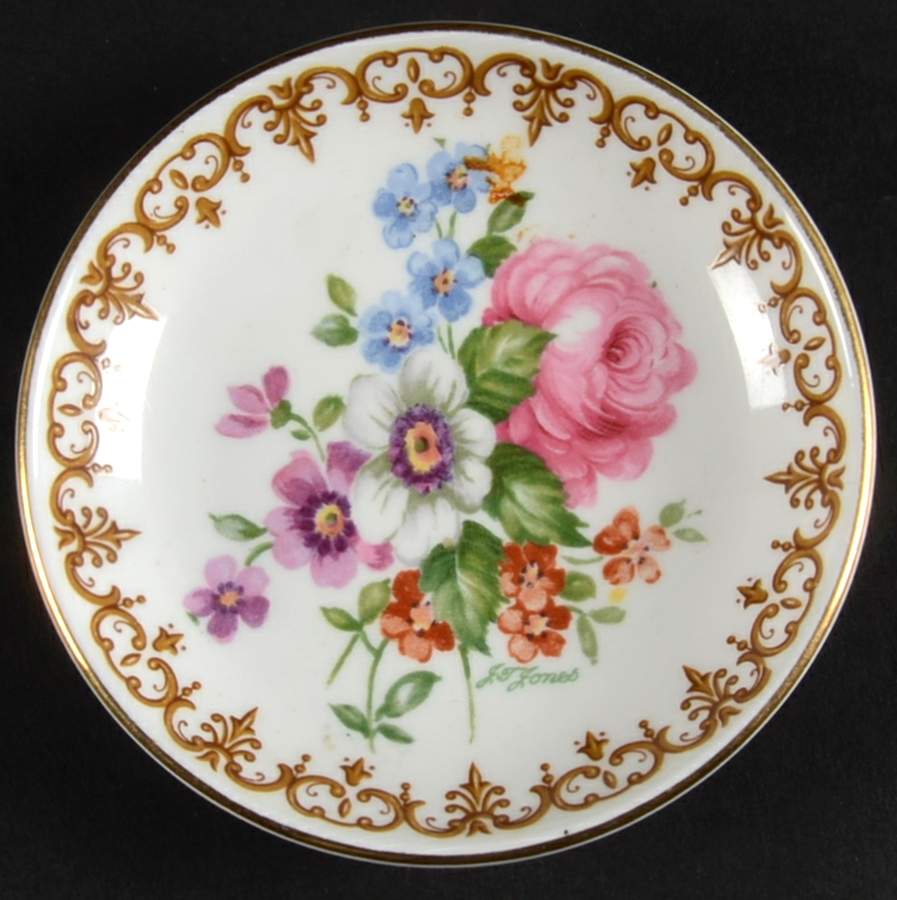 England's Bouquet Butter Pat by Crown Staffordshire-1