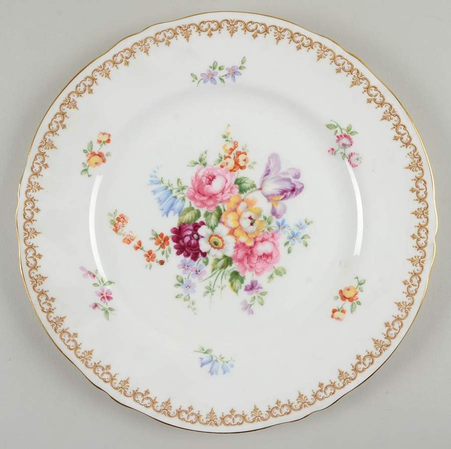 England's Bouquet Dinner Plate by Crown Staffordshire-1