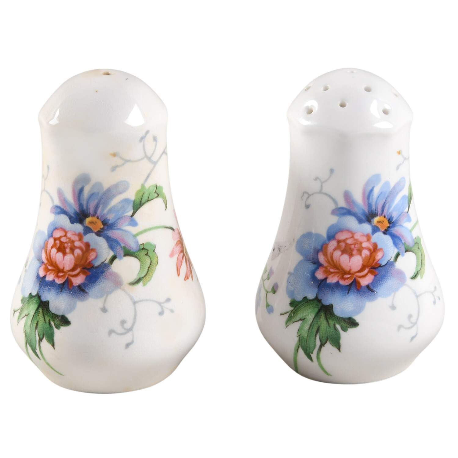 England's Glory (Scalloped) Salt & Pepper Set by Crown Staffordshire-1