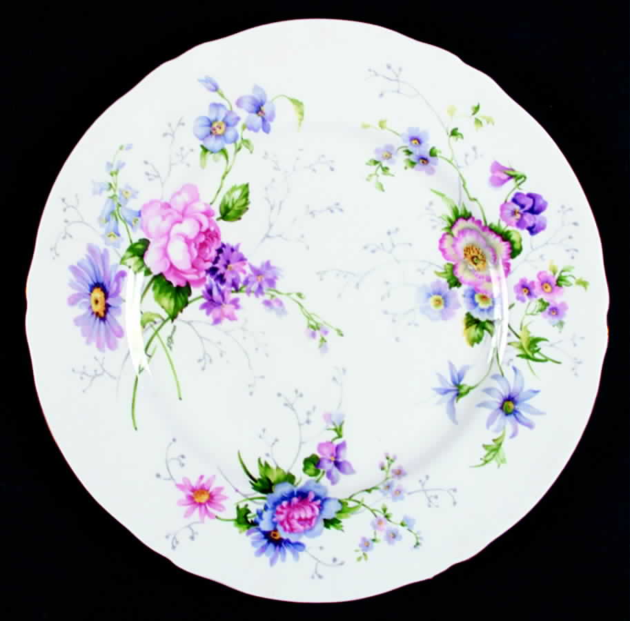 England's Glory (Scalloped) Dinner Plate by Crown Staffordshire-1