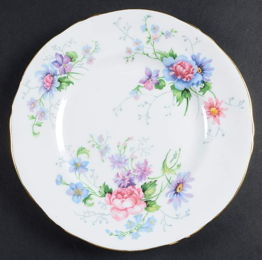 England's Glory (Scalloped) Salad Plate by Crown Staffordshire-1