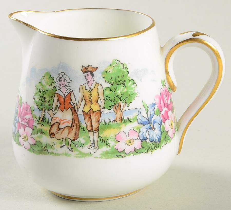 Evangeline's Arcadian Gardens Mini Creamer by Crown Staffordshire-1