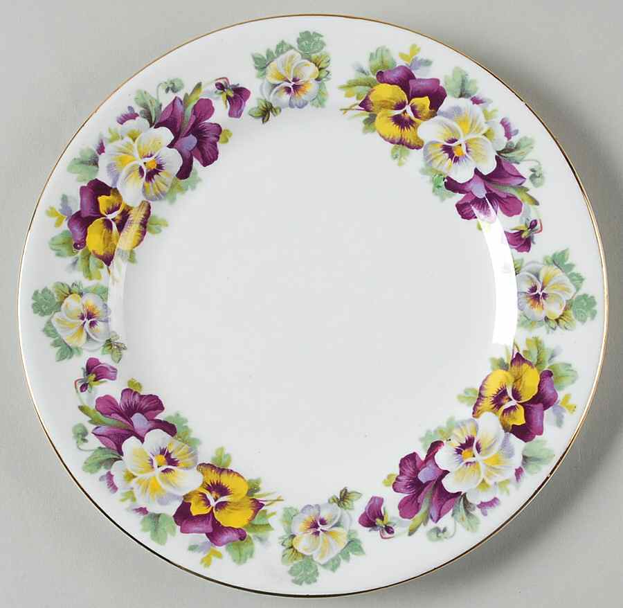 F15069 Dessert/Pie Plate by Crown Staffordshire-1