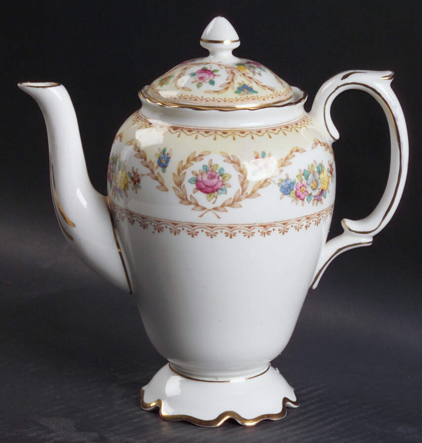 F15744 Coffee Pot & Lid by Crown Staffordshire-1