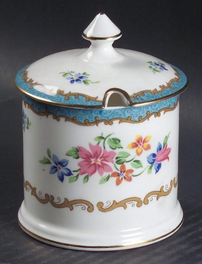 F16164 Jam/Jelly & Lid by Crown Staffordshire-1