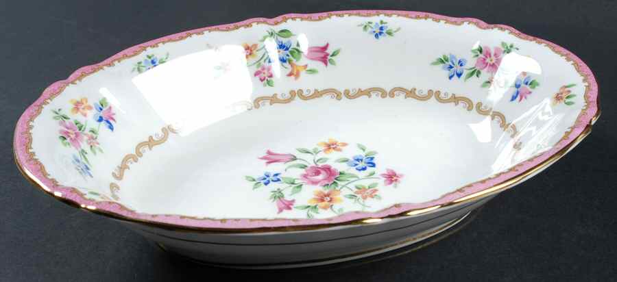 F16165 10" Oval Vegetable Bowl by Crown Staffordshire-1