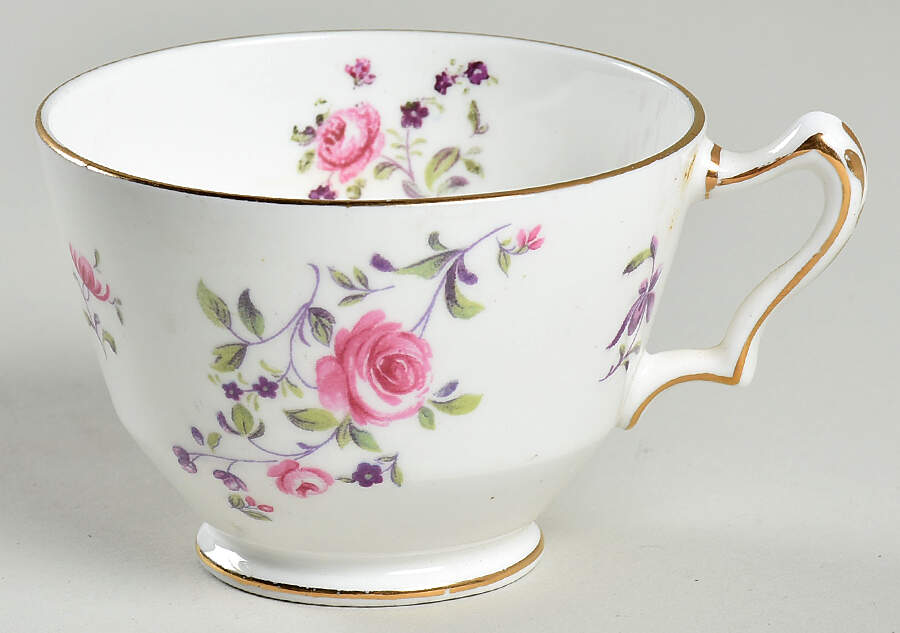 English Rosebud Footed Cup by Crown Staffordshire-1