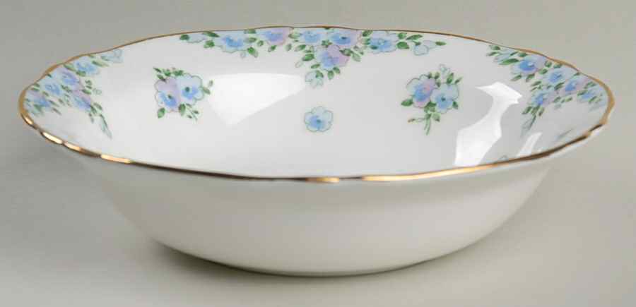 Forget Me Not Coupe Cereal Bowl by Crown Staffordshire-1