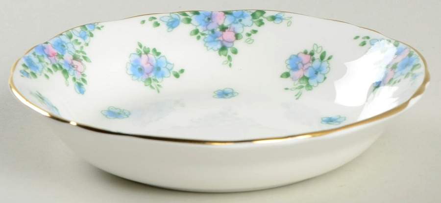 Forget Me Not Fruit/Dessert (Sauce) Bowl by Crown Staffordshire-1