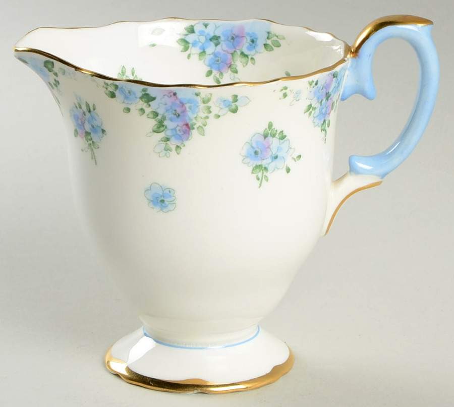 Forget Me Not Creamer by Crown Staffordshire-1