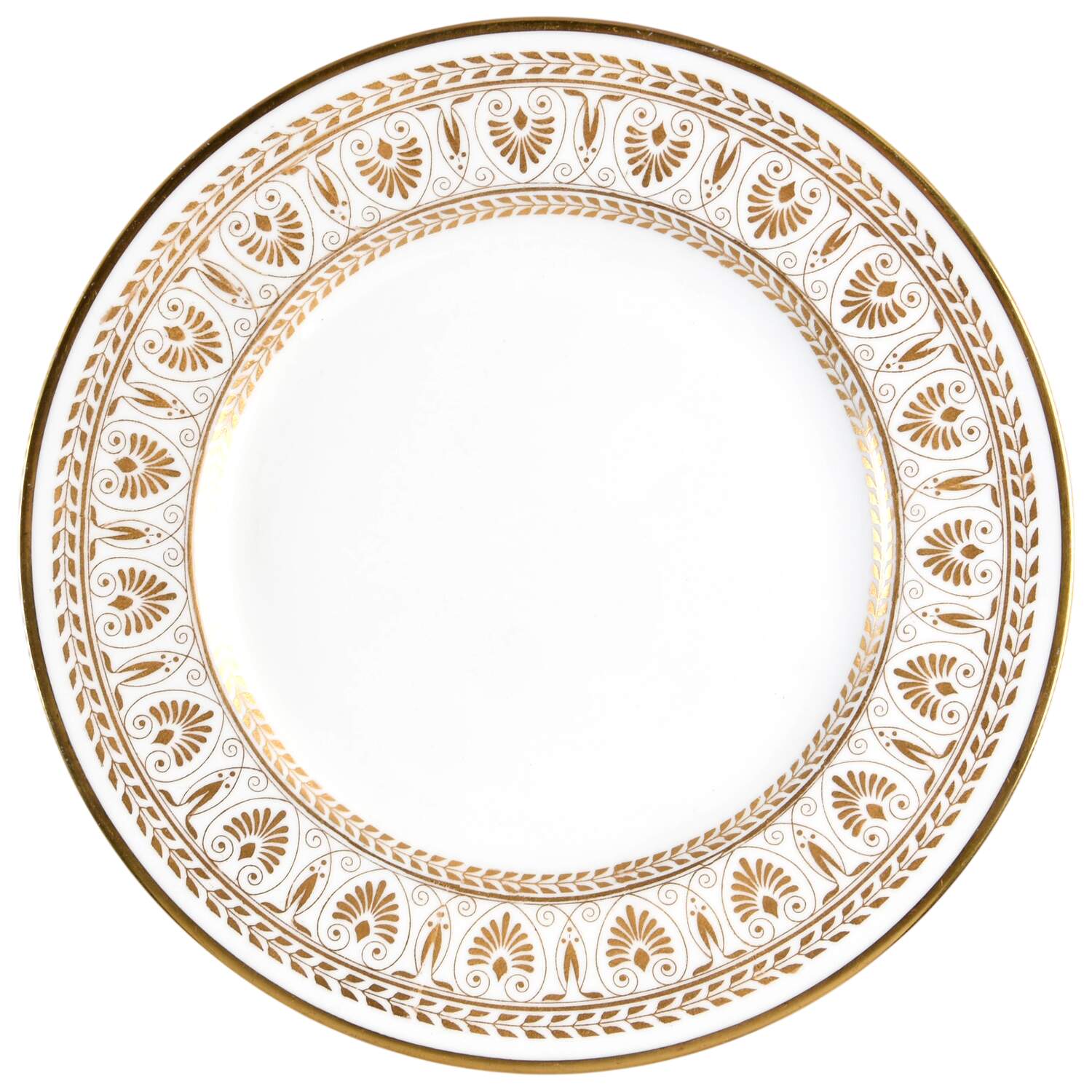 Gold Victoria Salad Plate by Crown Staffordshire-1