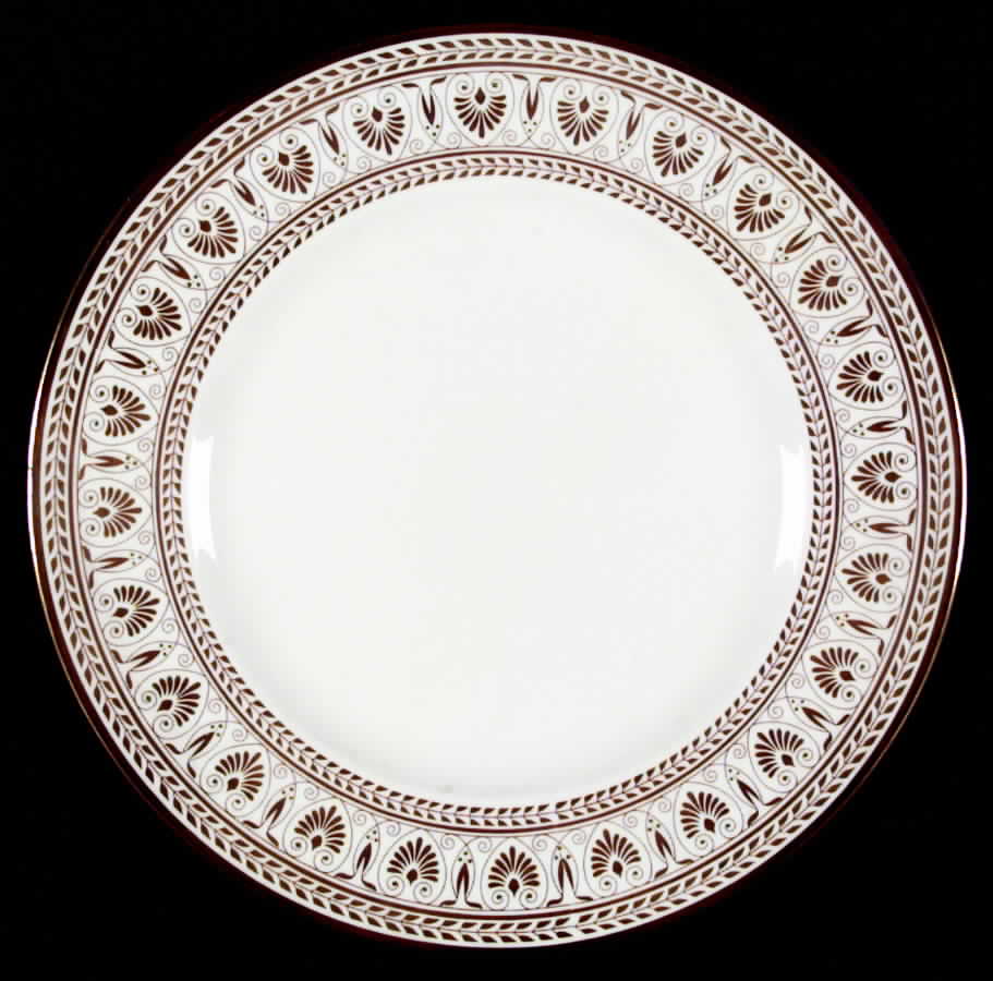 Gold Victoria Dinner Plate by Crown Staffordshire-1