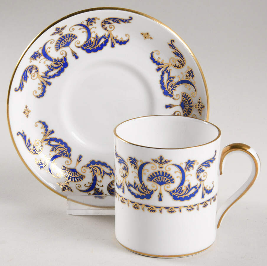 Grosvenor Square Demitasse Cup & Saucer Set by Crown Staffordshire-1