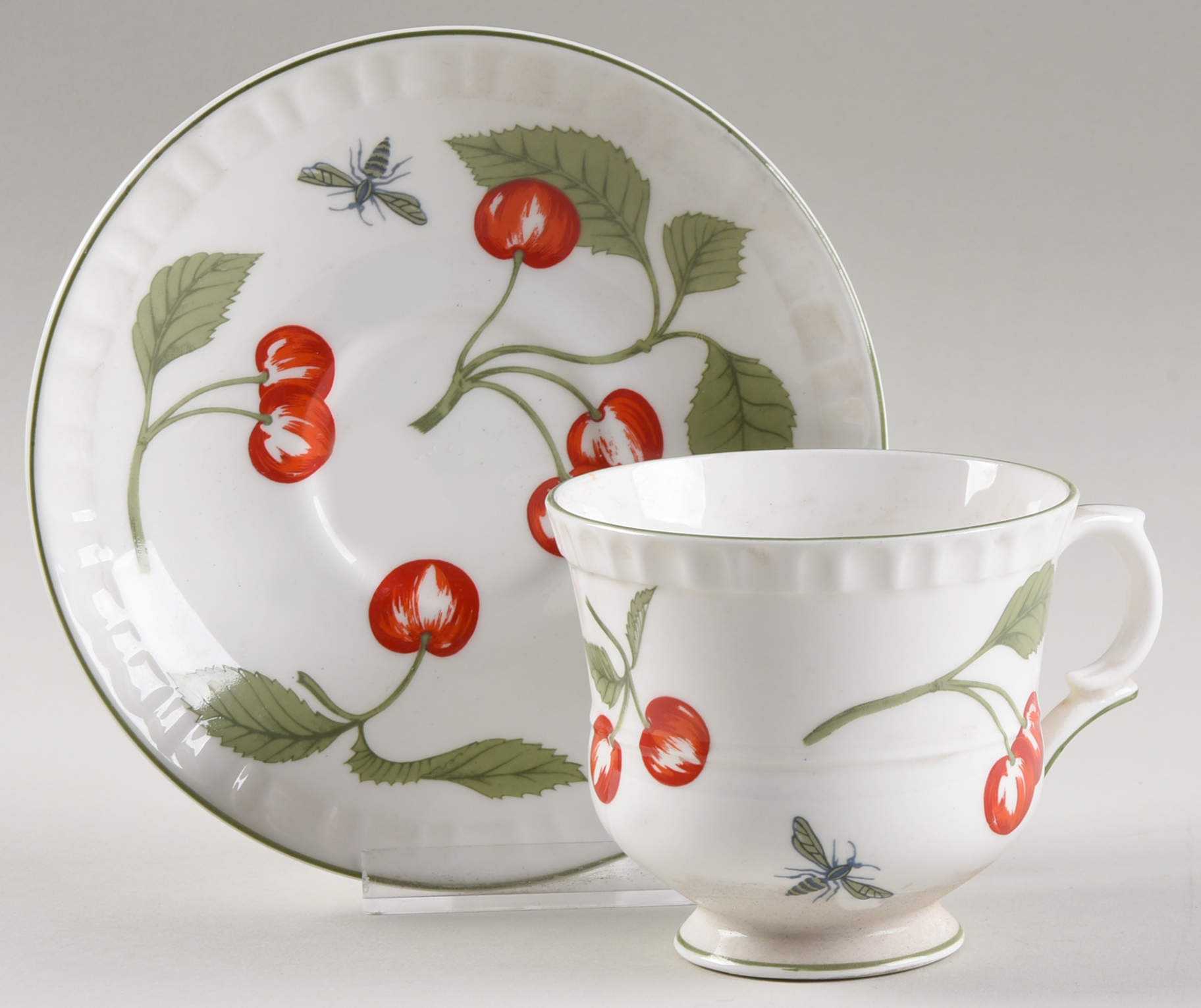Hampton Footed Cup & Saucer Set by Crown Staffordshire-1