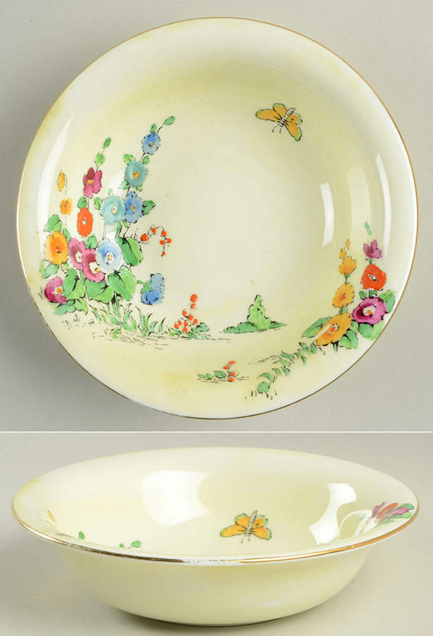 Hollyhock Coupe Cereal Bowl by Crown Staffordshire-1