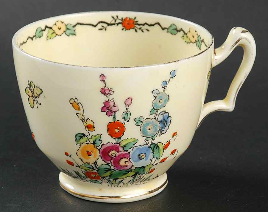 Hollyhock Oversized Cup by Crown Staffordshire-1