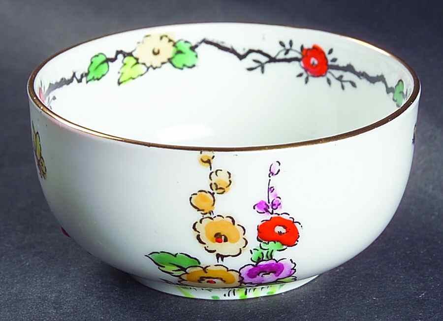 Hollyhock Mini Open Sugar Bowl by Crown Staffordshire-1